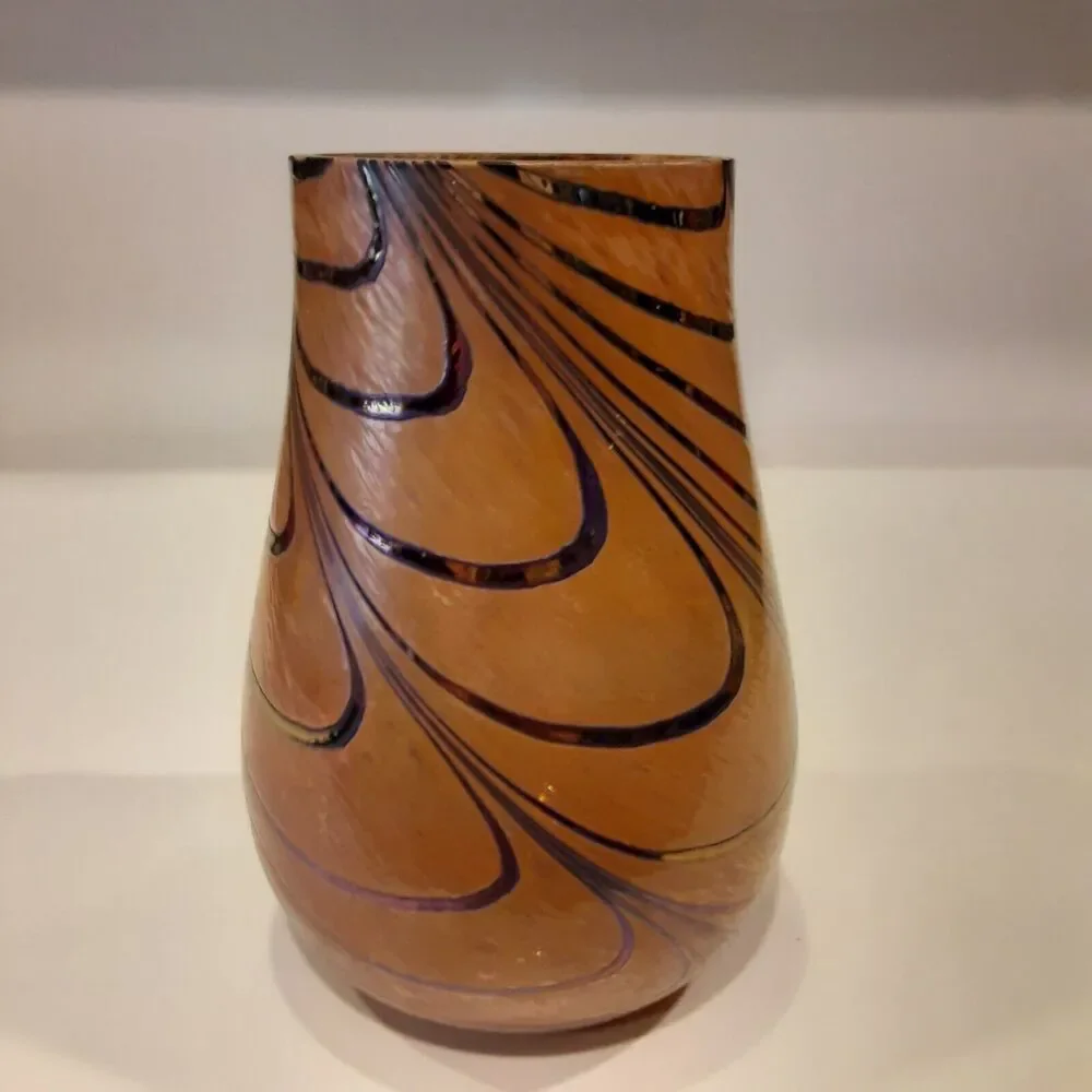 Telefloral Swirled Carnival Effect Glass Vase Ambiance Feminine